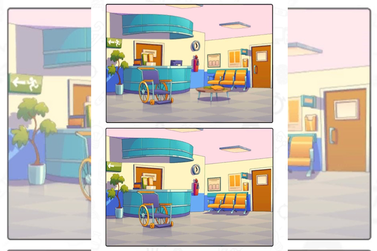 Confira o Jogo das diferenças no hospital