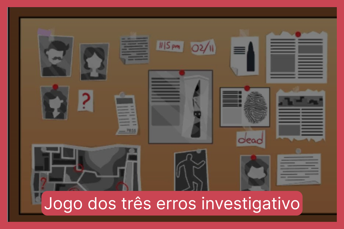 Jogo dos três erros investigativo: encontre três diferenças em menos de 10 segundos