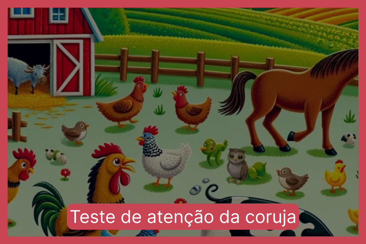 Teste de atenção da coruja: encontre a coruja em menos de 10 segundos