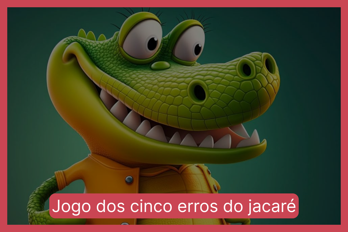 Jogo dos cinco erros do jacaré: encontre as diferenças entre as imagens do jacaré em menos de 10 segundos