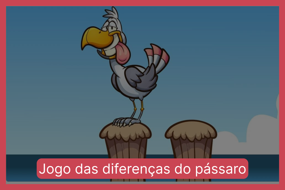 Jogo das diferenças do pássaro