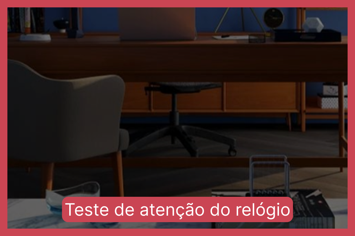 Desafio do Teste de atenção do relógio