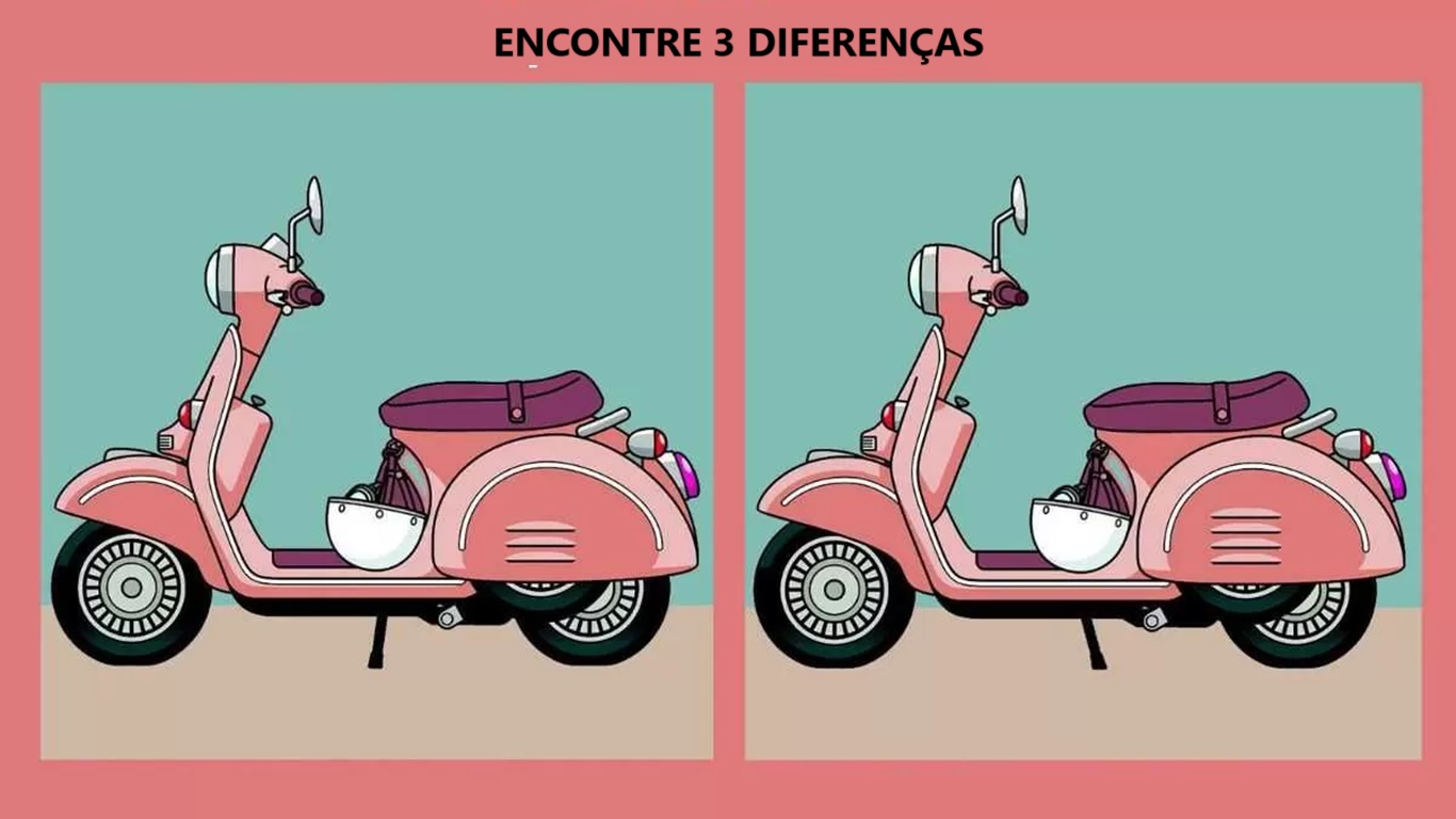 Tenet encontrar 3 diferenças entre as imagens da Scooter em 15 segundos?