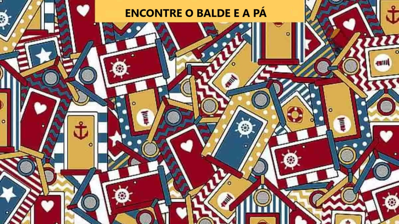 Desafio Visual: você terá um QI alto se conseguir encontrar o balde e a pá em 10 segundos!