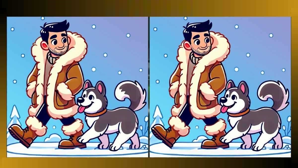Desafio Visual: encontre 3 diferenças em 10 segundos do passeio na neve Desafio Visual: encontre 3 diferenças em 10 segundos do passeio na neve