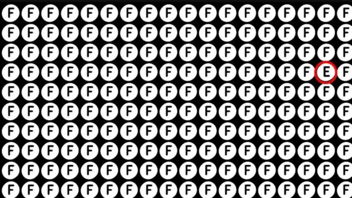 ilusão de ótica resposta Ilusão de Ótica: você consegue encontrar a letra escondida entre os Fs em 5 segundos?
