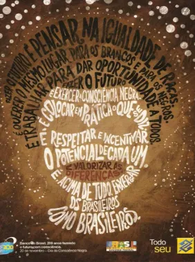 A poesia concreta foi utilizada para auxiliar na construção de sentidos do anúncio publicitário (Imagem: Português.com / Reprodução). A poesia concreta foi utilizada para auxiliar na construção de sentidos do anúncio publicitário (Imagem: Português.com / Reprodução).