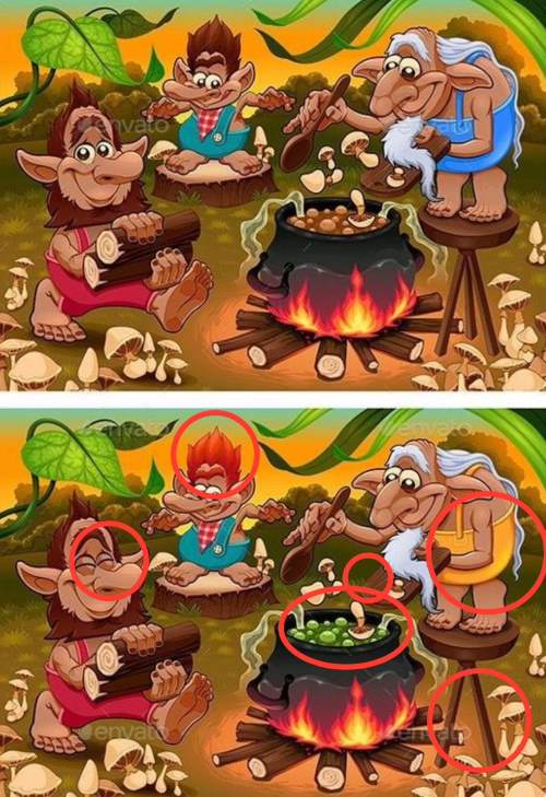 jogo do erro resposta de onde estao as seis diferencas Jogo do erro: resposta de onde estão as seis diferenças. Fonte: Envato.