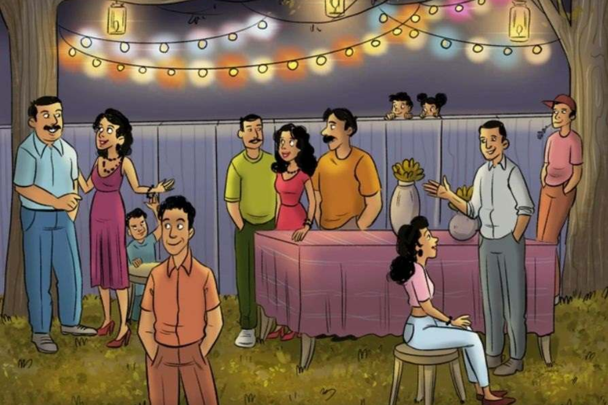 Teste de QI - quem é o ladrão na festa? Fonte: Jagran Josh.