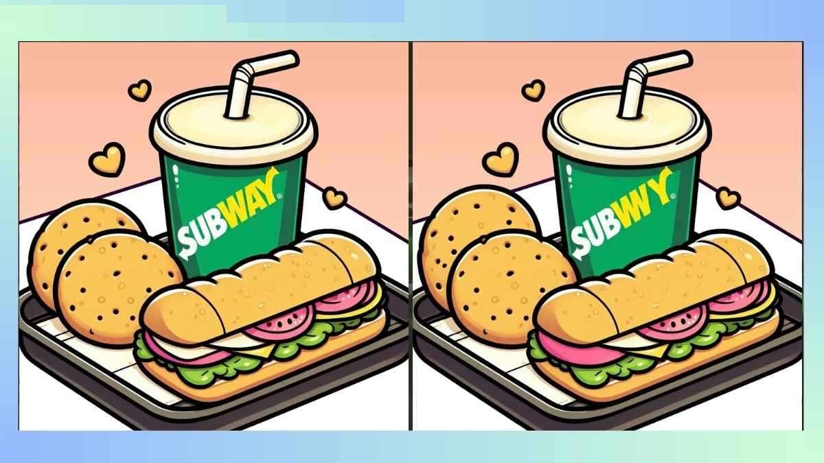 Desafio Visual: encontre 3 diferenças no lanche Subway Desafio Visual: encontre 3 diferenças no lanche Subway