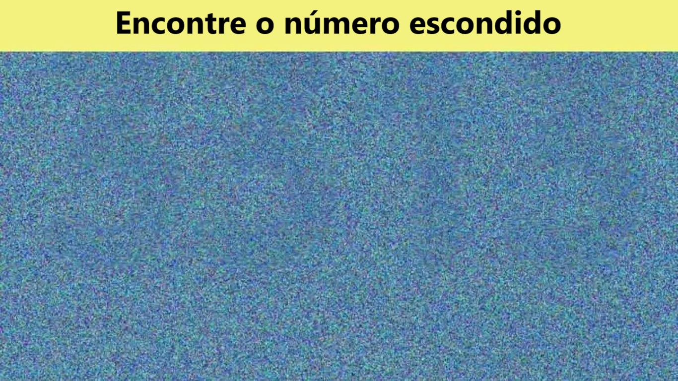 Teste de Ilusão de Ótica encontre o número escondido em segundos