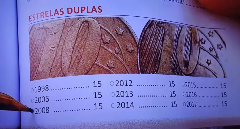 Valor da moeda de centavos estrelas duplas Valor da moeda de centavos estrelas duplas