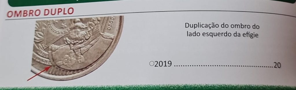 Valor da moeda de 25 centavos com ombro duplo Valor da moeda de 25 centavos com ombro duplo