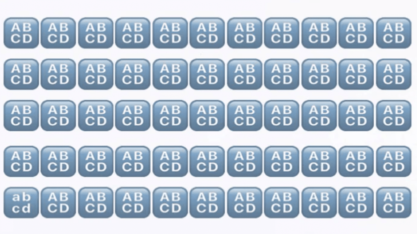 Teste Visual: será que você consegue encontrar o bloco diferente em 5 segundos? Teste Visual: será que você consegue encontrar o bloco diferente em 5 segundos?