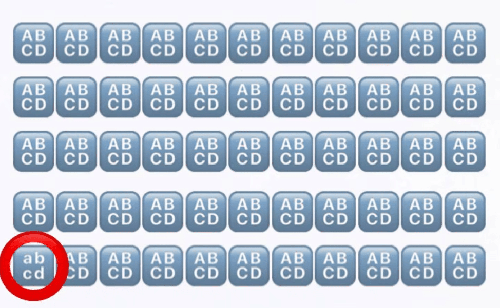 Teste Visual: será que você consegue encontrar o bloco diferente em 5 segundos? Teste Visual: será que você consegue encontrar o bloco diferente em 5 segundos?