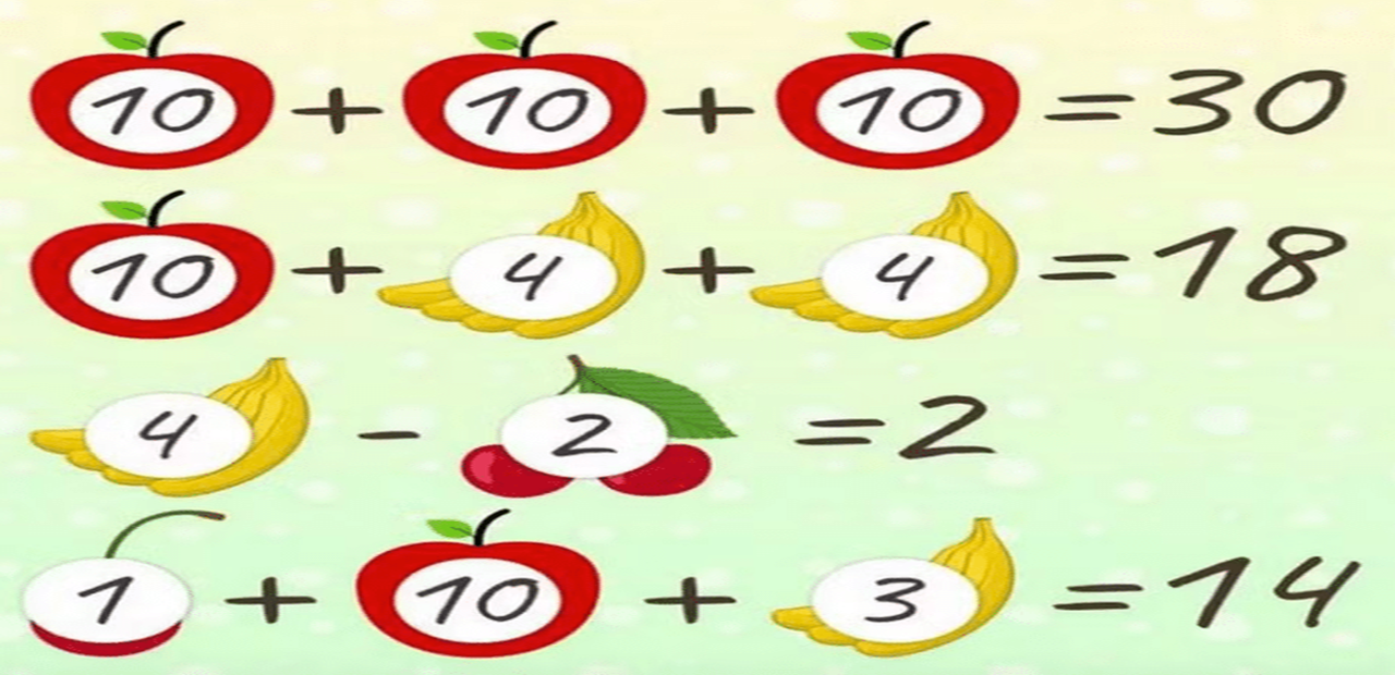 Raciocínio Lógico: resolva a equação das frutas em 10 segundos Raciocínio Lógico: resolva a equação das frutas em 10 segundos