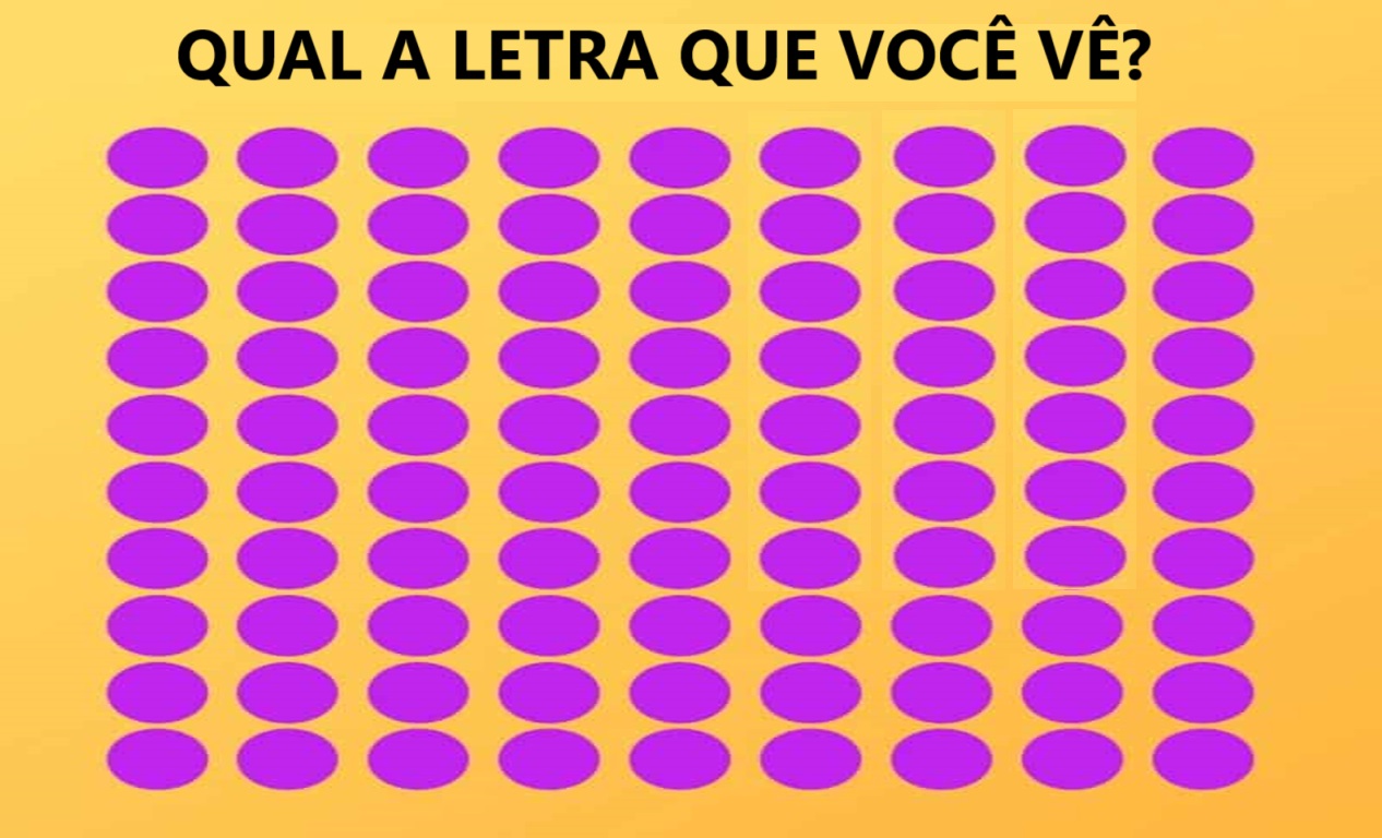 Teste Visual: qual a letra que você consegue vê?