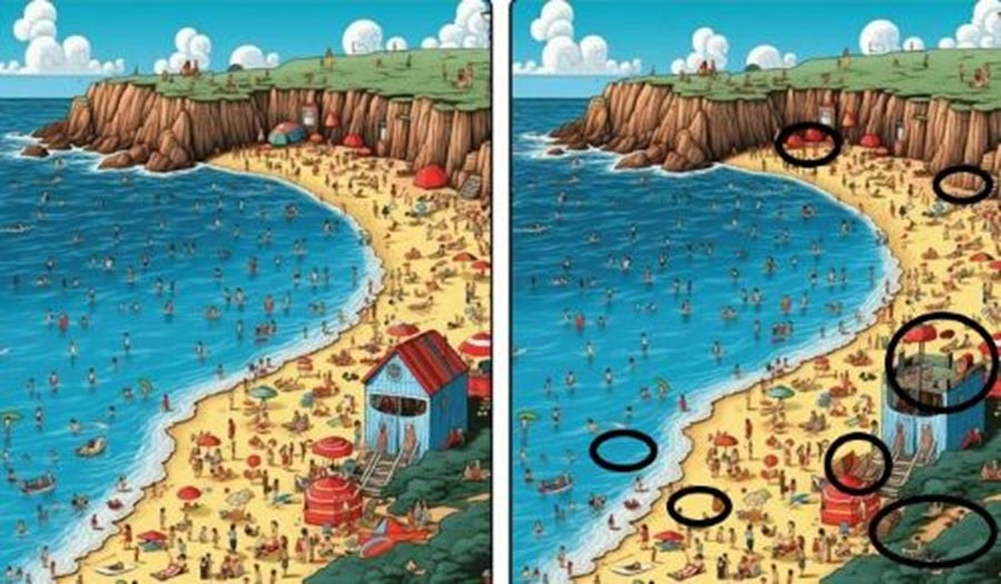 Desafio Visual: será que você encontra as 7 diferenças na imagem da praia? Desafio Visual: será que você encontrar as 7 diferenças na imagem da praia?