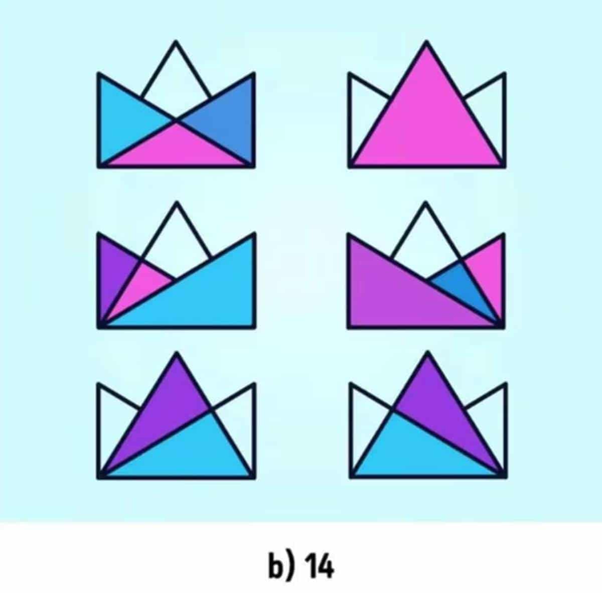 Desafio Visual: quantos triângulos tem na imagem geométrica? Desafio Visual: quantos triângulos tem na imagem geométrica?