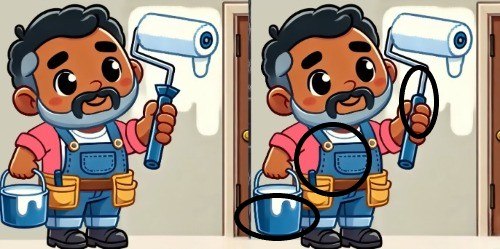 resposta do desafio visual das tres diferencas Resposta do desafio visual das três diferenças. Fonte: Jagran Josh.