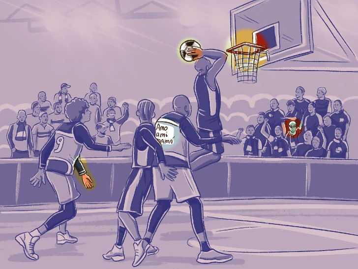 resposta dos cinco erros no jogo de basquete Resposta dos cinco erros no jogo de basquete. Fonte: Jagran Josh.