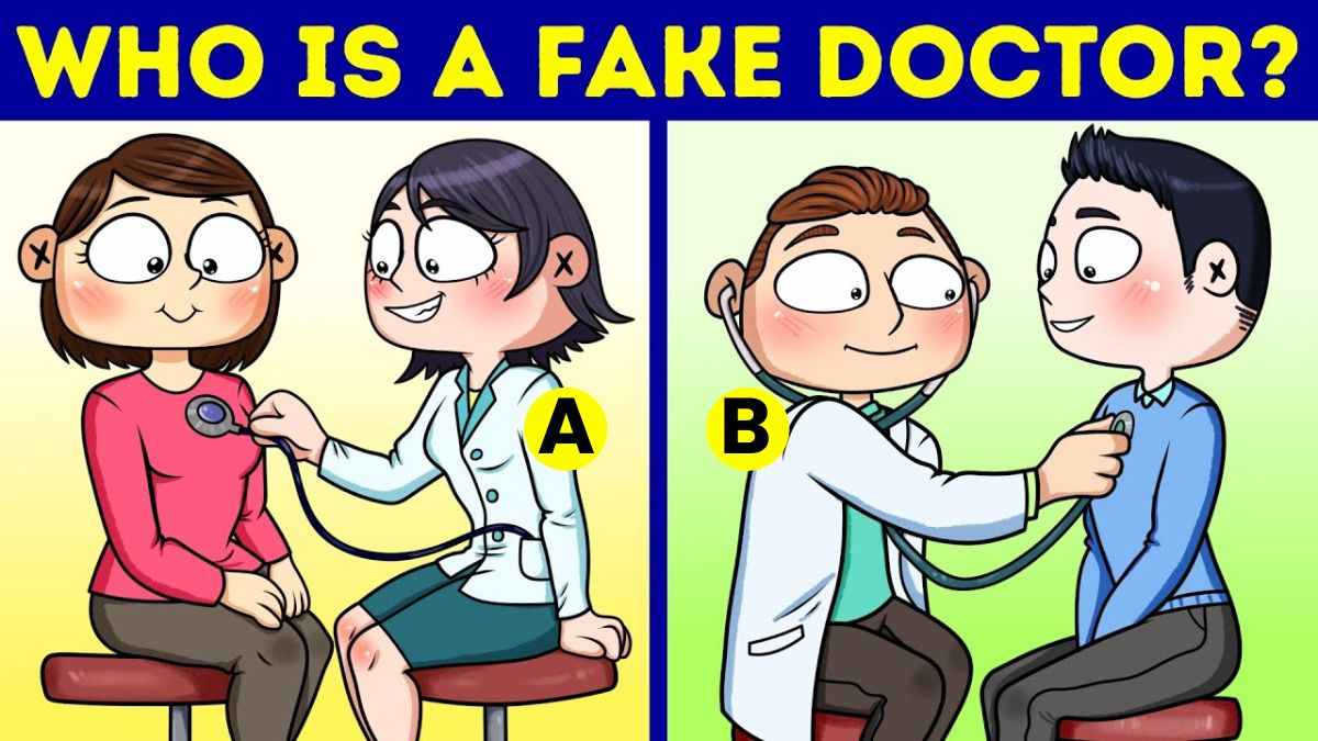 teste de qi quem e o falso medico Teste de QI quem e o falso médico. Fonte: Jagran Josh.