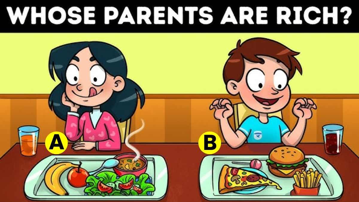 teste de qi quem e o filho de pais ricos Teste de QI - quem é o filho de pais ricos? Fonte: Jagran Josh.