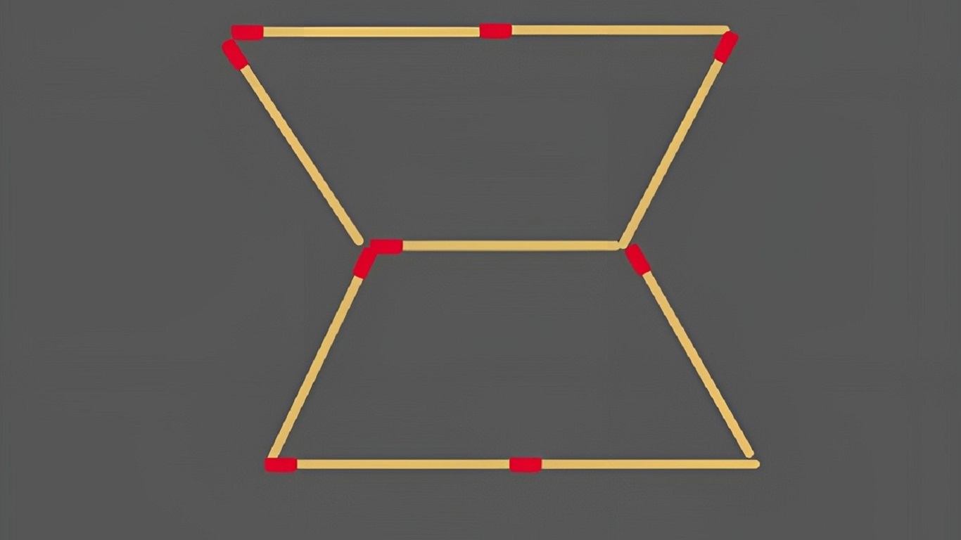 Teste de QI: consegue formar 3 triângulos movendo somente três palitos? Teste de QI: consegue formar 3 triângulos movendo somente três palitos?