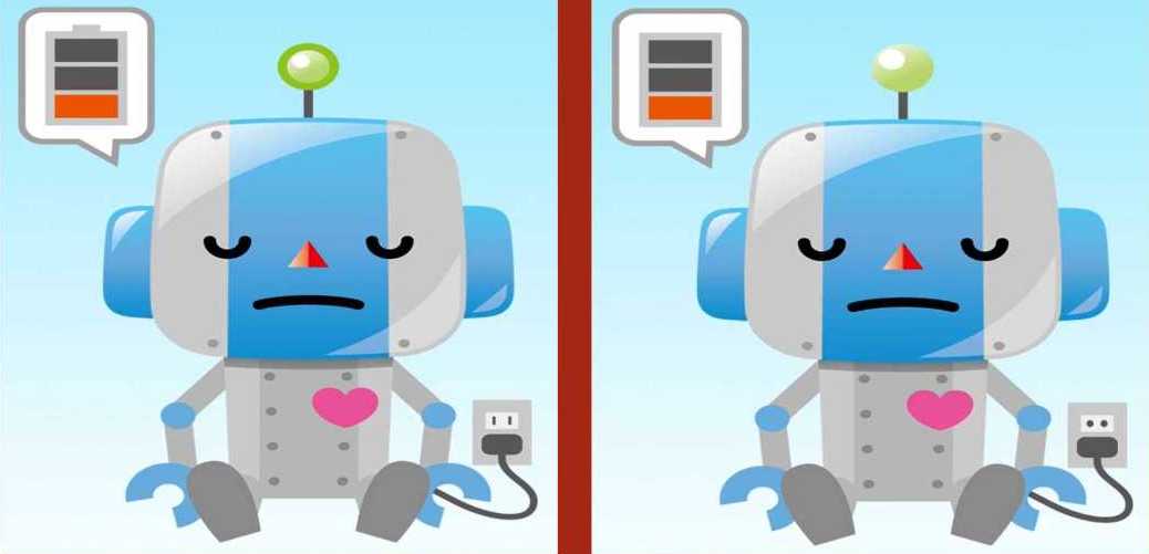 Teste de QI: encontre as 3 diferenças entre as imagens dos robôs Teste de QI: encontre as 3 diferenças entre as imagens dos robôs