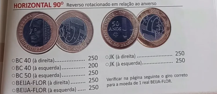 Moeda anos do Banco Central Reservo Horizontal Moeda anos do Banco Central Reservo Horizontal