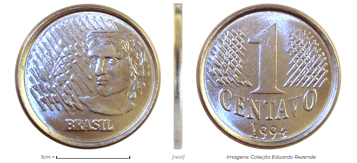 Moeda de 1 centavo Moeda de 1 centavo