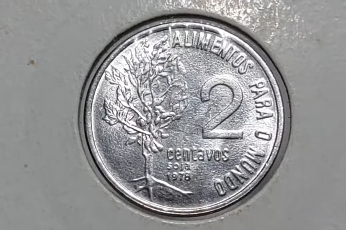 Moeda de 2 centavos da soja