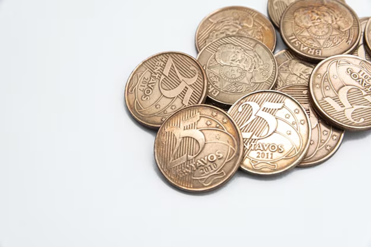 Moedas 25 centavos reverso duplo