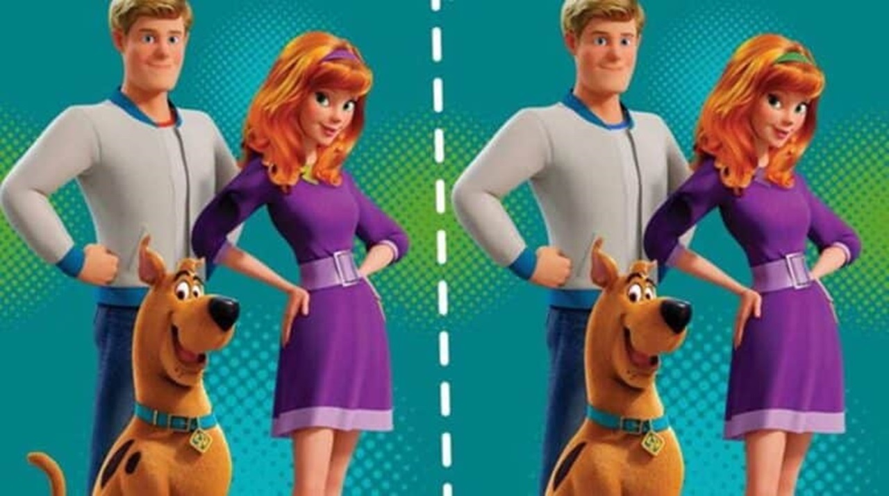 Teste de QI: encontre 6 diferenças na imagem com a trupe do Scooby-Doo Teste de QI: encontre 6 diferenças na imagem com a trupe do Scooby-Doo
