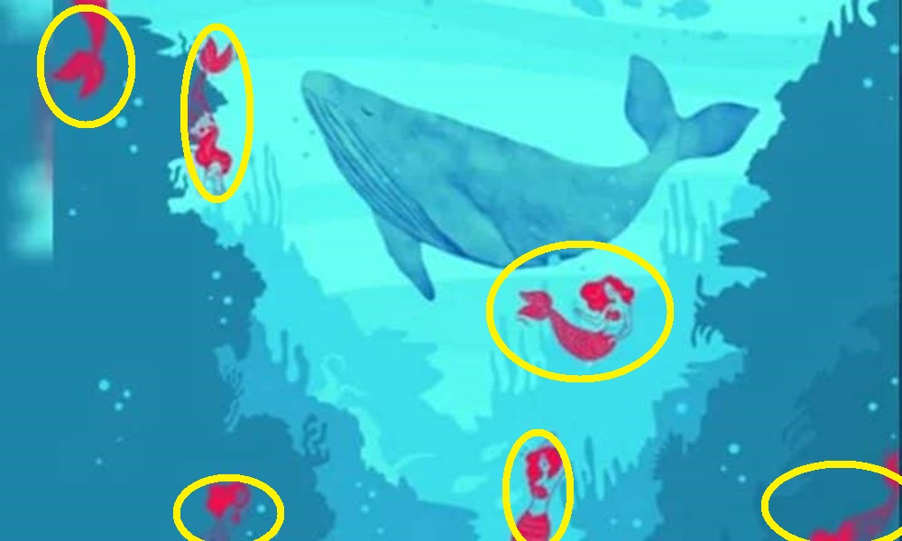 Teste de QI: veja o fundo do mar e encontre as sereias escondidas Teste de QI: veja o fundo do mar e encontre as sereias escondidas