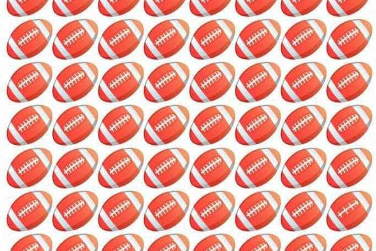 Desafio visual da bola de futebol americano. Fonte: Jagran Josh.