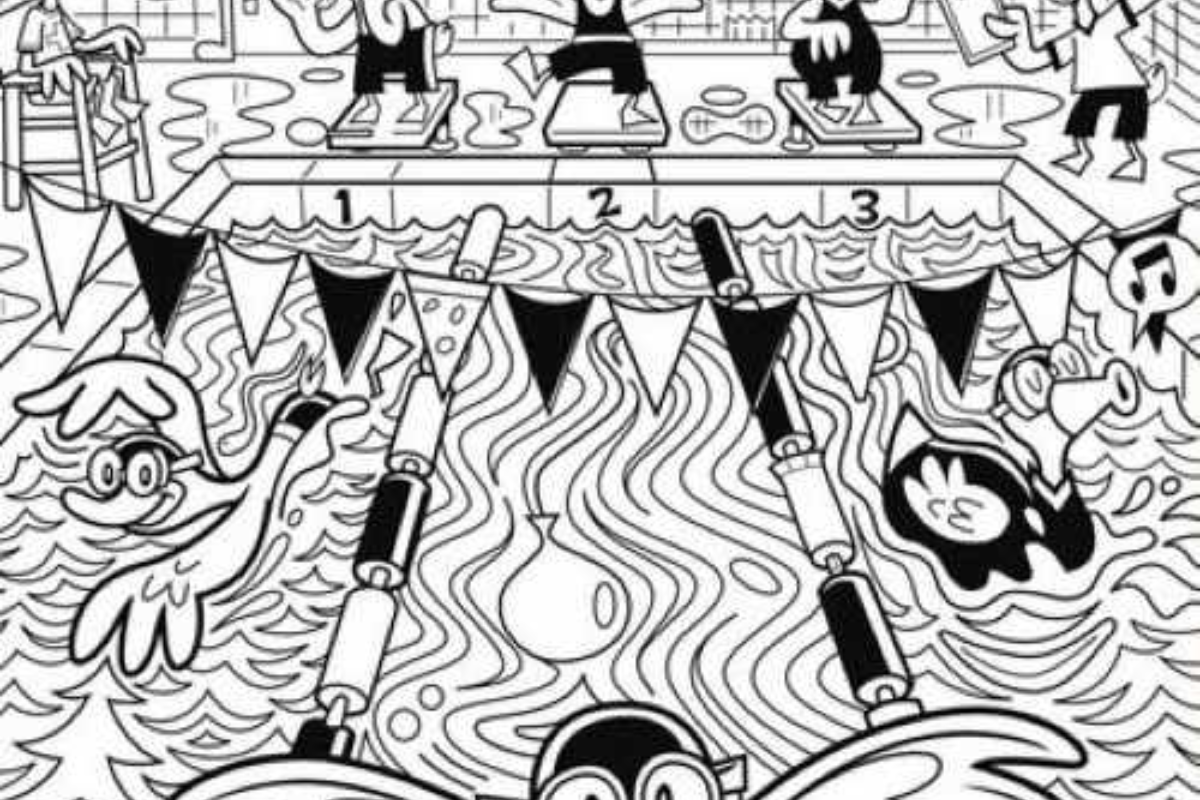 Desafio visual do coração entre os patos. Fonte: Jagran Josh.