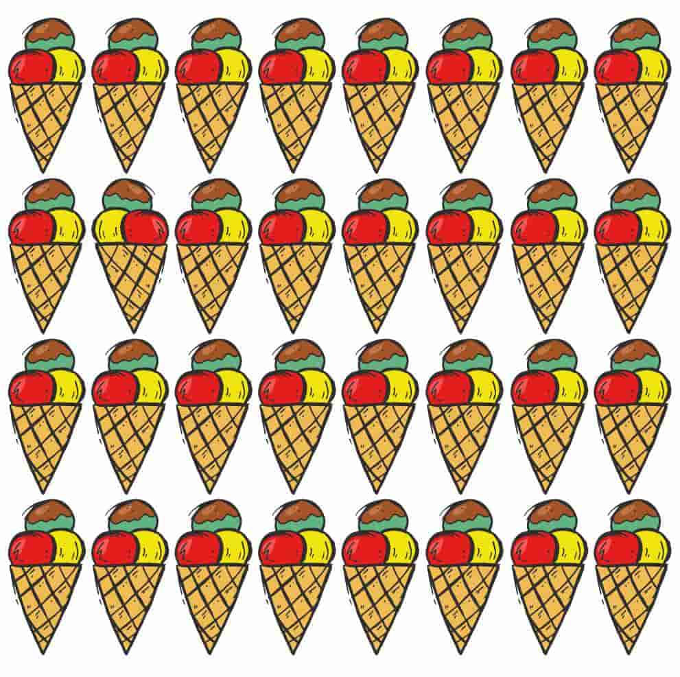 desafio visual do sorvete diferente Desafio visual do sorvete diferente. Fonte: Jagran Josh.
