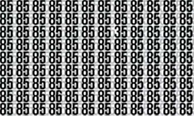 desafio visual dos numeros escondidos Desafio visual dos números. Fonte: Jagran Josh.