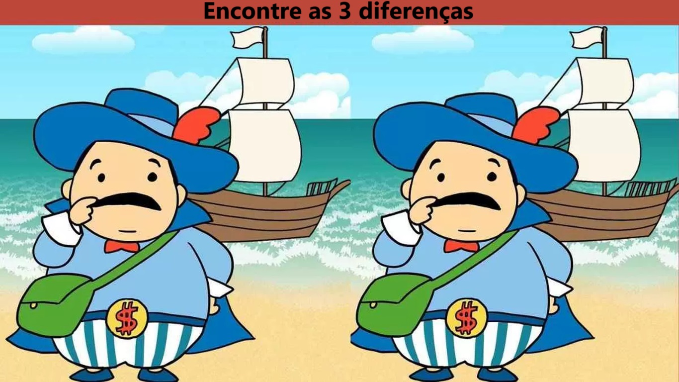 Raciocínio Lógico: será que consegue encontrar as 3 diferenças?