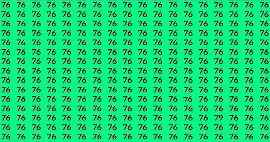 Teste de QI: será que você consegue encontrar o número 79 em 5 segundos? Teste de QI: será que você consegue encontrar o número 79 em 5 segundos?