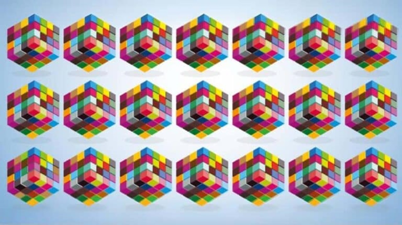 Desafio Visual: encontre o cubo diferente em 15 segundos Desafio Visual: encontre o cubo diferente em 15 segundos