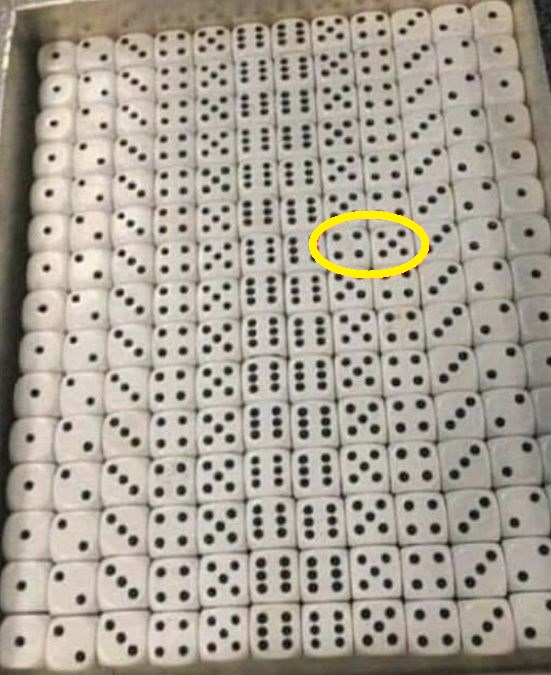 Teste de QI: descubra o erro nesta imagem de dado em 5 segundos Teste de QI: descubra o erro nesta imagem de dado em 5 segundos