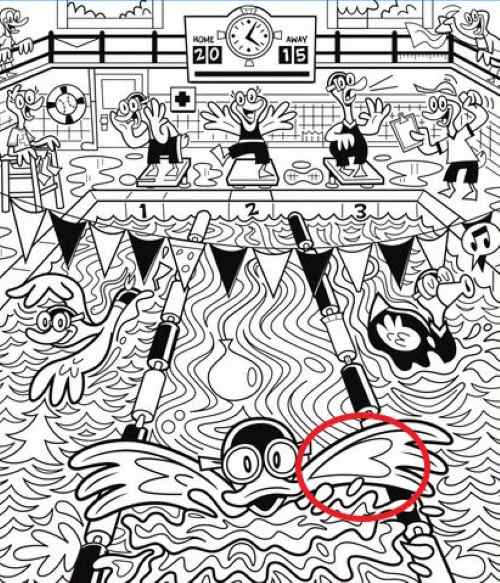 resposta do desafio visual do coracao entre os patos Resposta do desafio visual do coração. Fonte: Jagran Josh.