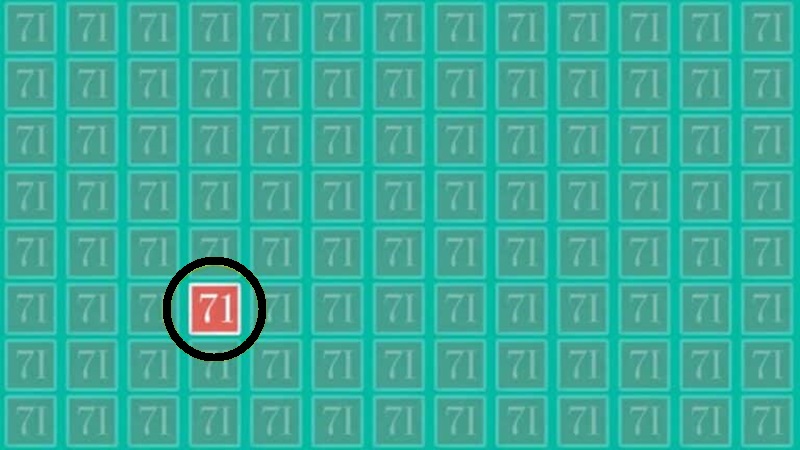 Teste de QI: será que você encontra o número 71 em 15 segundos? Teste de QI: será que você encontra o número 71 em 15 segundos?