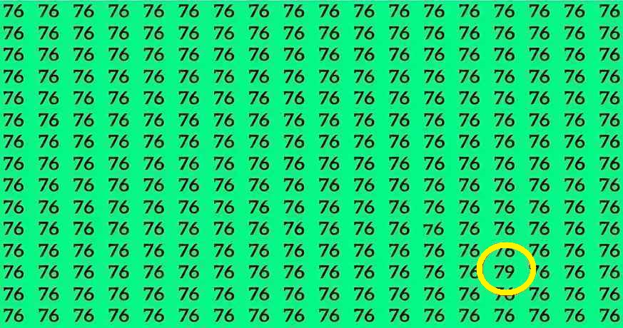 Teste de QI: será que você consegue encontrar o número 79 em 5 segundos? Teste de QI: será que você consegue encontrar o número 79 em 5 segundos?