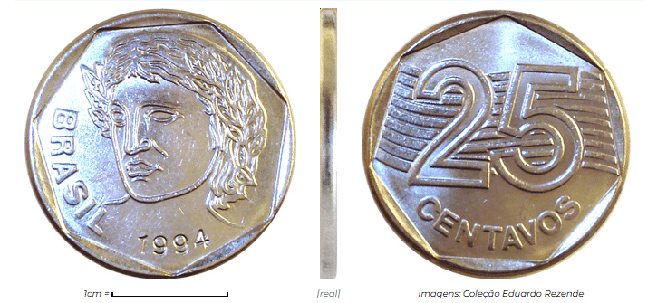 Moeda de 25 centavos 1994 Moeda de 25 centavos 1994