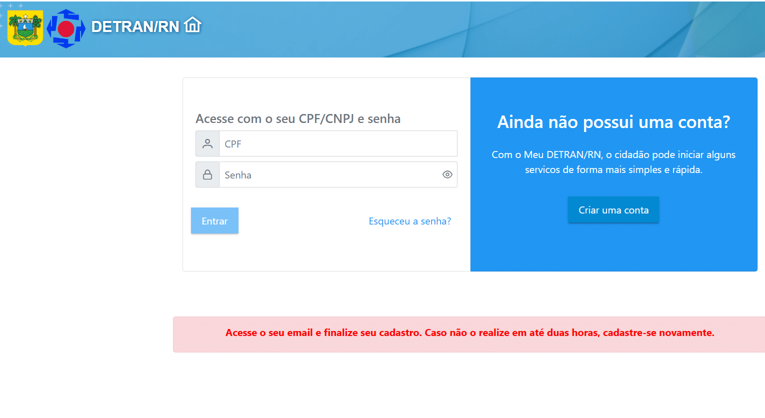 Na página do Detran, clique em "agendamentos". Na página do Detran, clique em "agendamentos".