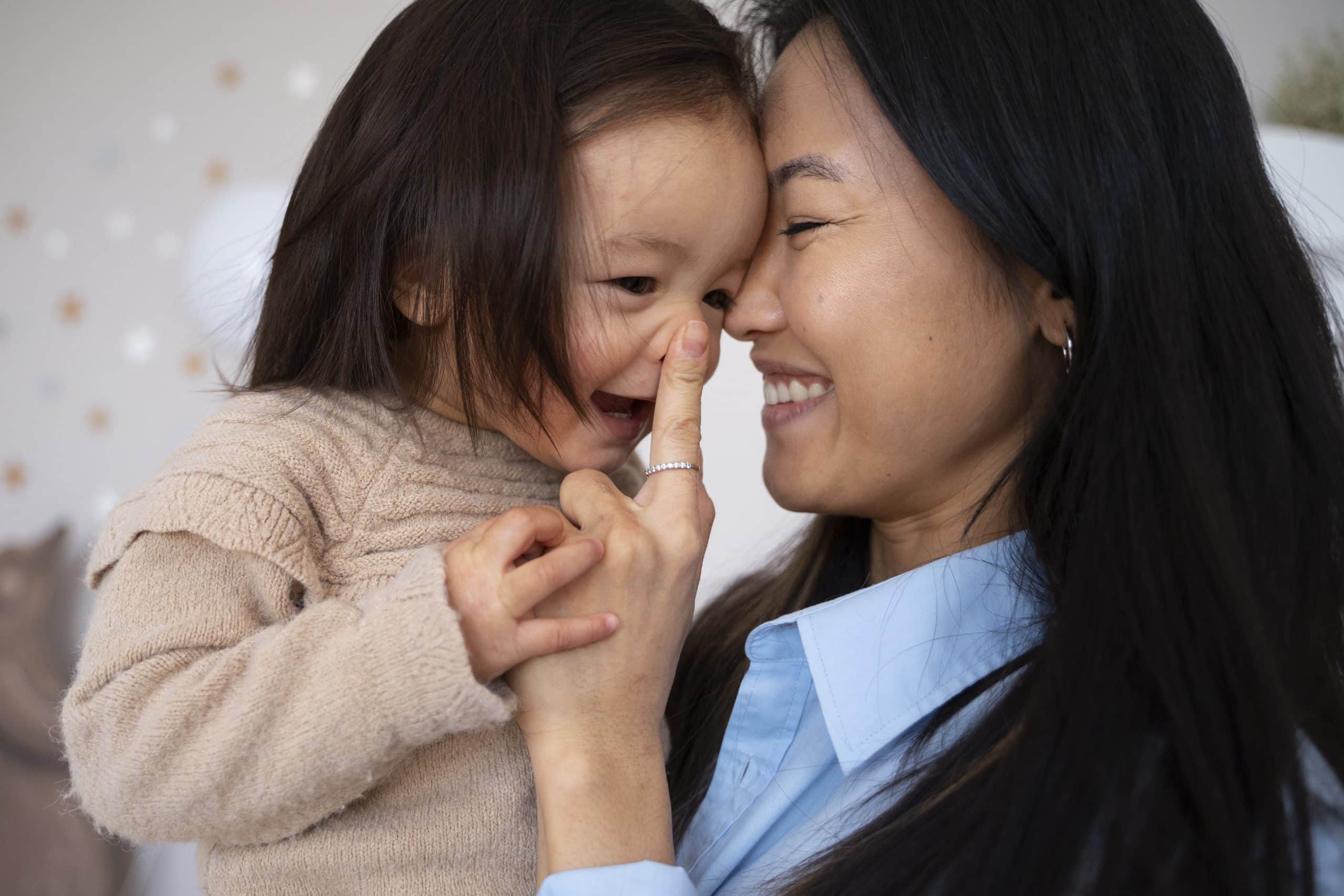 Mãe e filha japonesa.