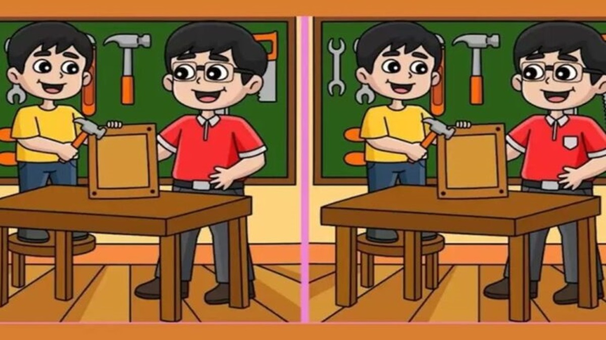 Raciocínio Lógico: descubra os 3 erros existente entre as imagens Raciocínio Lógico: descubra os 3 erros existente entre as imagens